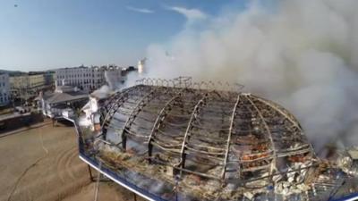 Eastbourne Pier fire