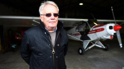 Klaus Radke, chairman of the LSC Westerwald aviation club