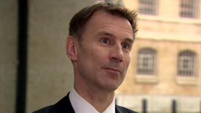 Health Secretary Jeremy Hunt