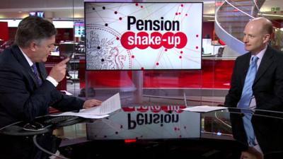 Simon Gompertz answering pensions questions