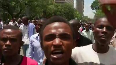 Kenyans march in Nairobi