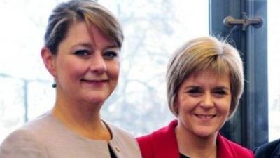 Leanne Wood and Nicola Sturgeon