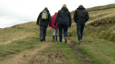 Walkers in the Peak District