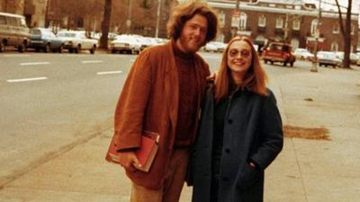 Bill and Hillary Clinton as law students