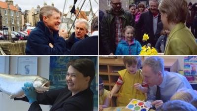 Willie Rennie, Nicola Sturgeon, Jim Murphy and Ruth Davidson