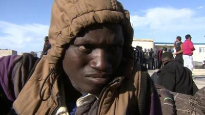 Libyan migrant