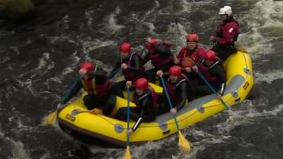 Rafters in Snowdonia