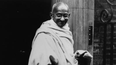 Mahatma Gandhi wearing khadi