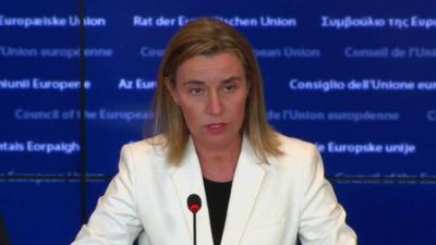 EU's foreign policy chief, Federica Mogherini