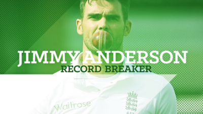 Jimmy Anderson: England bowler's record-breaking Test career