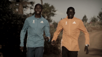 Athletes Wilson Kipsang and Dennis Kimetto