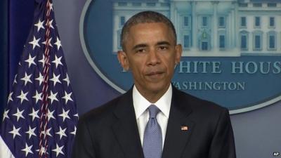 President Obama making statement on death of two hostages