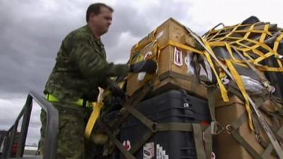 Aid being sent to Nepal