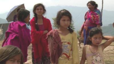 Children in Gorkha village