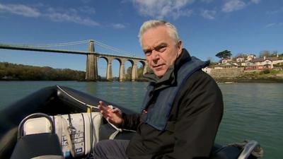 Huw Edwards on the Menai Strait