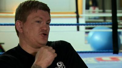 Former two-weight world champion Ricky Hatton