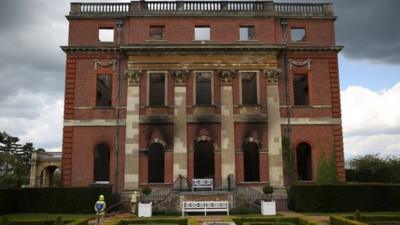 The exterior of Clandon Park House