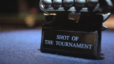 The 'shot of the tournament' trophy