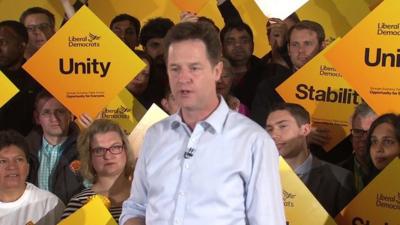 Liberal Democrat leader Nick Clegg