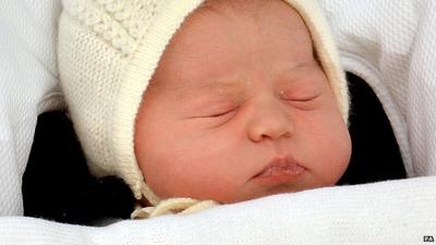 Close up of Princess Charlotte Elizabeth Diana