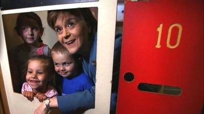 Nicola Sturgeon in playhouse