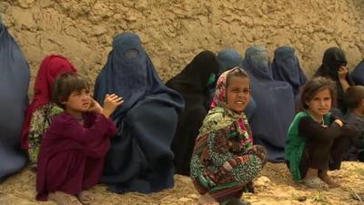 Women and children from Kunduz