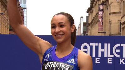 Jessica Ennis-Hill finishes third in Manchester comeback