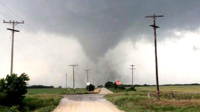 A tornado in Cisco, Texas