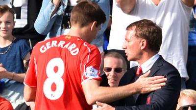 Steven Gerrard and Brendan Rodgers