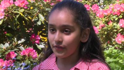 The schoolgirl helping to raise money in Nepal