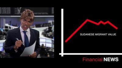 Fake journalist and graph