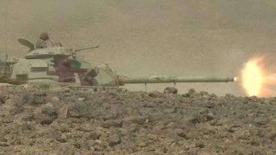 Tank fire during wargames in southern Jordan as multinational special forces hold military exercise