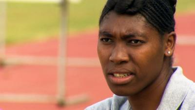 Former 800m world champion Caster Semenya