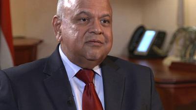 South Africa's Minister of Traditional Affairs Pravin Gordhan