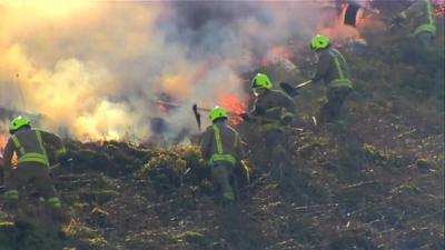 Welsh fires