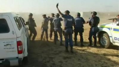 police during Marikana shooting