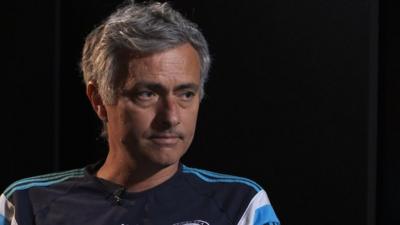 Jose Mourinho with Dan Walker