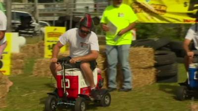 Competitor taking part in Australia's World Motorised Cooler Championships