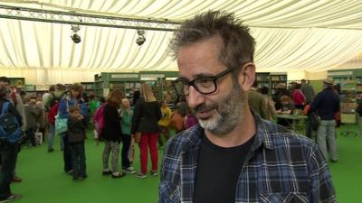 David Baddiel interview at the Hay Literary Festival