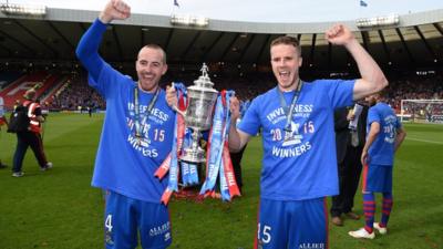 Inverness CT players celebrate