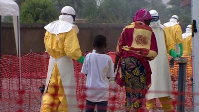 Ebola treatment centre in Guinea