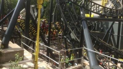 Social media image of Smiler rollercoaster at Alton Towers