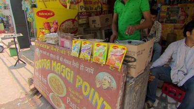 An Indian noodle stall