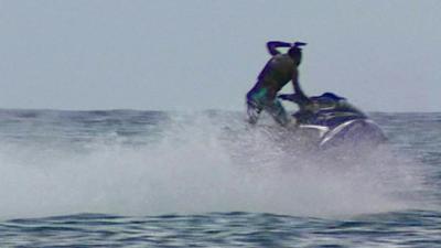 Man on jet ski