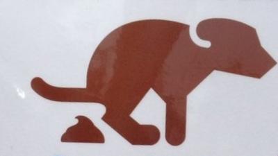 Dog poo sign