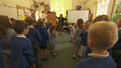 Children in classroom