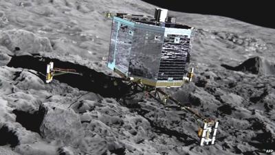 Artist's impression of ESA's Philae lander on comet 67P
