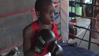 Young boxer