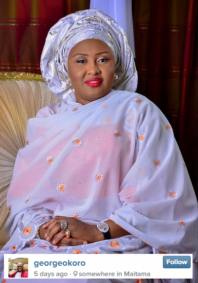 This photo of Nigeria's first lady wearing an expensive-looking watch outraged many on social media