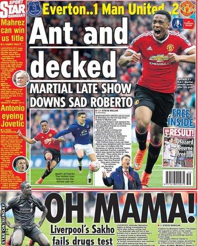 Star on Sunday back page